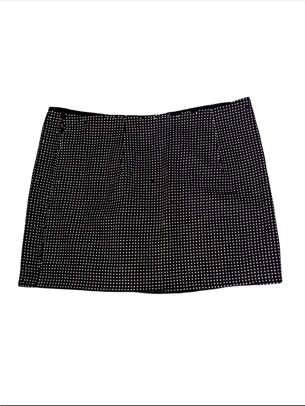 White Fox Boutique Black Sequin Sparkly Mini Skirt Size Medium